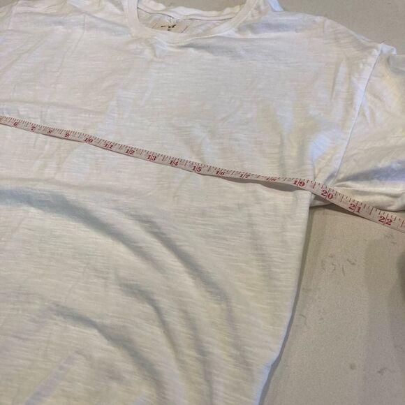 Pact 100% Organic Cotton White Ivory Basic Minimalist Long Sleeve Tee Medium - Picture 6 of 8